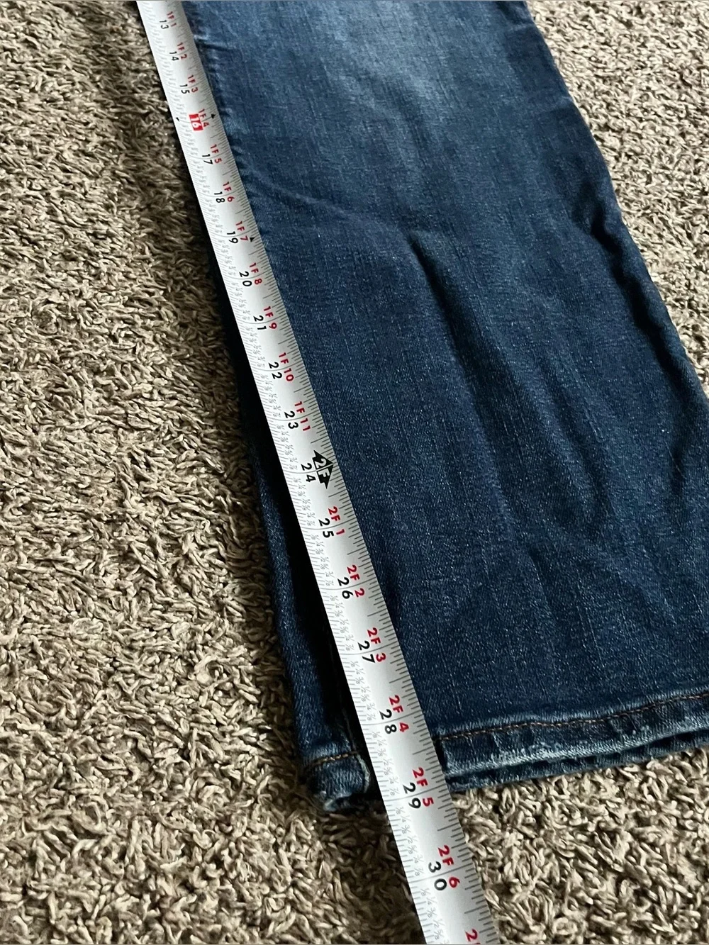 Mott & Bow Crosby Jeans Mens 34x30 Blue Dark Wash Straight Leg Stretch Denim